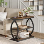 Buy Blue City Decor Avermont 3-Tier Wooden Side Table | Side Table | Wooden Side Table | Living Room Furniture | Solid Wood Furniture | Blue City Decor