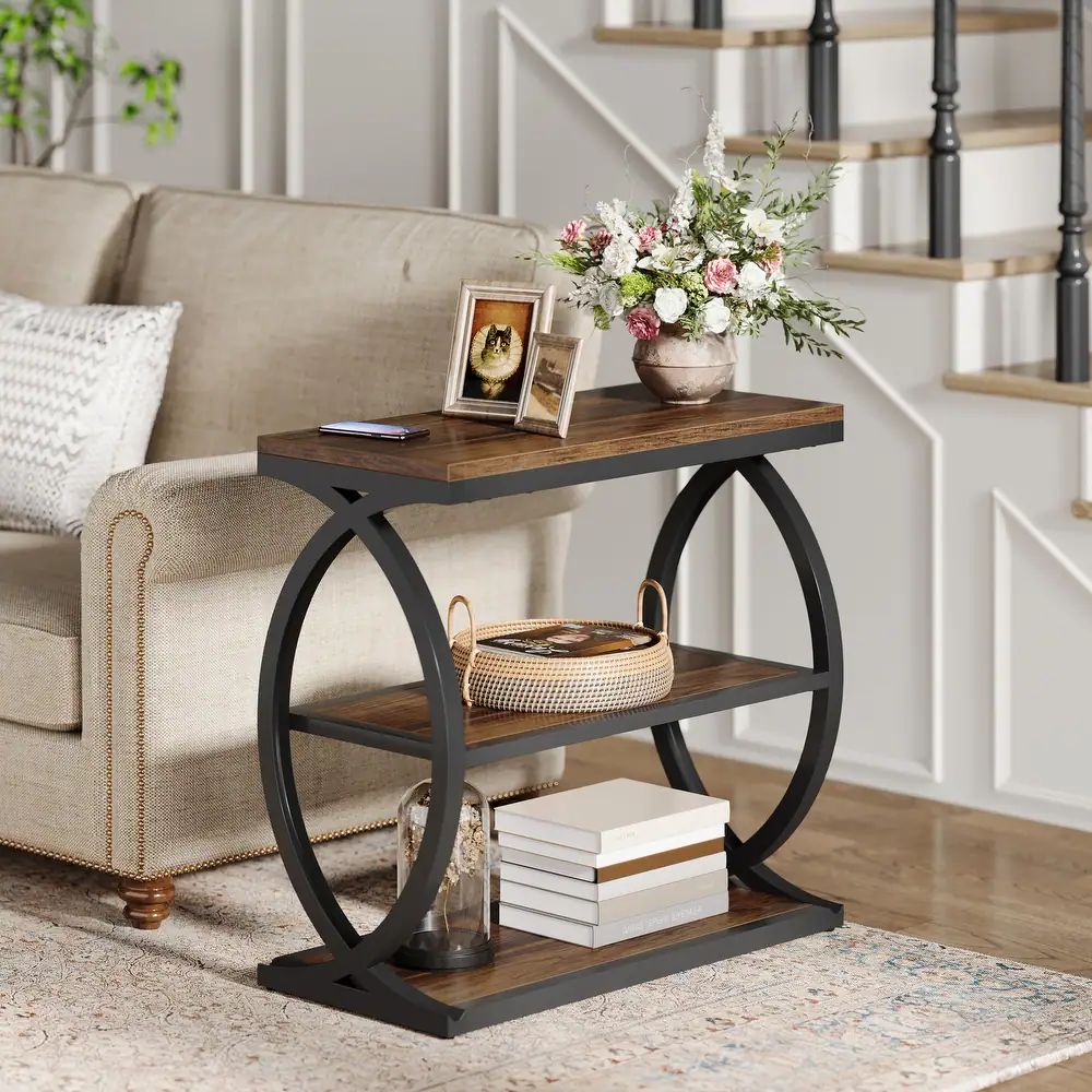 Buy Blue City Decor Avermont 3-Tier Wooden Side Table | Side Table | Wooden Side Table | Living Room Furniture | Solid Wood Furniture | Blue City Decor