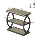 Blue City Decor Avermont 3-Tier Wooden Side Table - Image 4