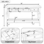 Blue City Decor Classic Living Console Table - Image 3