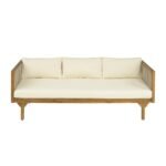 Blue City Decor Solara Acacia Wood Outdoor Patio Sofa - Image 6