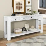 Buy Blue City Decor Veltrano Wooden Console Table | Console Table | Wooden Console Table | Living Room Furniture | Solid Wood Furniture | Blue City Furniture