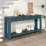 Blue City Decor Veltrano Wooden Console Table - Image 2