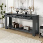 Blue City Decor Veltrano Wooden Console Table - Image 5
