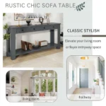 Blue City Decor Veltrano Wooden Console Table - Image 6