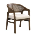 Blue City Decor Solenne Cane Accent Dining Chair Set - Image 8