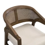 Blue City Decor Solenne Cane Accent Dining Chair Set - Image 4