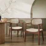Buy Blue City Decor Caldrisse Cane Back Dining Chair Set | Dining Chair | Wooden Dining Chair | Rattan Dining Chair | Dining Room Furniture | Solid Wood Furniture | Blue City Decor