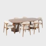 Blue City Decor Osterro Wooden Dining Set - Image 2