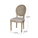 Blue City Decor Elvarique Oval Back Dining Chair Set - Image 5