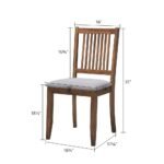 Blue City Decor Orlavia Slat Back Dining Chair Set - Image 6