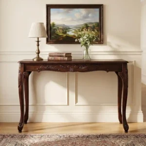 Buy Blue City Decor Valmere Heritage Wooden Console Table | Console Table | Wooden Console Table | Living Room Furniture | Solid Wood Furniture | Blue City Furniture