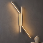K2 Lights Modern Linear Gold LED Wall Light - Image 2