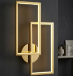 K2 Lights Modern Gold Geometric LED Wall Light - Image 3