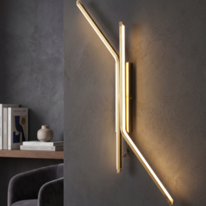 Buy K2 Lights Modern Linear Gold LED Wall Light | Wall Light | Wall Lamp | Home Lighting | Interior Lighting | Luxury Lighting