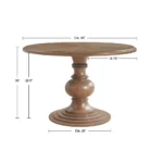 Blue City Decor Velmora Classic Round Dining Table - Image 5