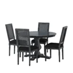 Blue City Decor Orvessa Luxe Cane Dining Set - Image 3