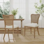 Blue City Decor Elowen Cane Back Dining Chair Set - Image 2