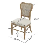 Blue City Decor Elowen Cane Back Dining Chair Set - Image 5