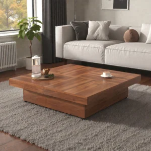 Buy Blue City Decor Vantage Square Center Table with Storage | Centre Table | Wooden Centre Table | Coffee Table | Living Room Furniture | Solid Wood Furniture | Blue City Decor