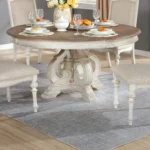 Buy Blue City Decor Classic Heritage Round Dining Table | Dining Table | Wooden Dining Table | Round Dining Table | Dining Room Furniture | Solid Wood Furniture | Blue City Decor