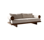 Blue City Decor Avelore Plush Wooden Sofa - Image 4