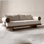 Buy Blue City Decor Avelore Plush Wooden Sofa | Wooden Sofa | Upholstered Sofa | Premium Sofa | Living Room Furniture | Solid Wood Furniture | Blue City Decor