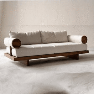 Buy Blue City Decor Avelore Plush Wooden Sofa | Wooden Sofa | Upholstered Sofa | Premium Sofa | Living Room Furniture | Solid Wood Furniture | Blue City Decor