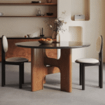 Blue City Decor Norwick Modern Glass Dining Set - Image 2