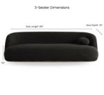 Blue City Decor Veltrique Plush Living Room Sofa - Image 3