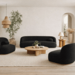 Buy Blue City Decor Veltrique Plush Living Room Sofa | Wooden Sofa | Upholstered Sofa | Premium Sofa | Living Room Furniture | Solid Wood Furniture | Blue City Decor