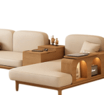 Blue City Decor Solara Upholstered Wooden Daybed Sofa - Image 5