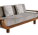 Blue City Decor Viresta Luxe Upholstered Wooden Sofa - Image 4