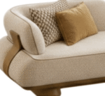 Blue City Decor Arvique Plush Upholstered Sofa Set - Image 3