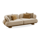 Blue City Decor Arvique Plush Upholstered Sofa Set - Image 2