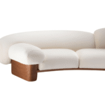 Blue City Decor Astrelle Upholstered Wooden Sofa - Image 4