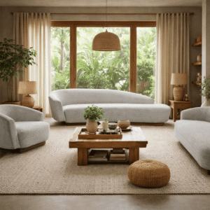 Buy Blue City Decor Orvello Plush Upholstered Sofa Set | Wooden Sofa | Upholstered Sofa | Premium Sofa | Living Room Furniture | Solid Wood Furniture | Blue City Decor