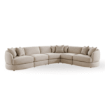 Blue City Decor Orvessa Modern Upholstered Sectional Sofa Set - Image 4