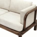 Blue City Decor Caldric Premium Upholstered Wooden Sofa - Image 2