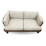 Blue City Decor Caldric Premium Upholstered Wooden Sofa - Image 3