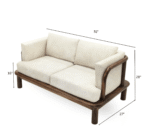 Blue City Decor Caldric Premium Upholstered Wooden Sofa - Image 6