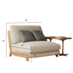 Blue City Decor Calvoro Grand Wooden Sofa Set - Image 6