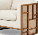 Blue City Decor Solthera Wooden Cane Sofa - Image 5