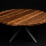 Blue City Decor Calvique Round Acacia Dining Table - Image 5