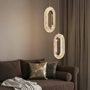 Buy K2 Lights Lumora Oval Pendant | LED Lamp | LED Hanging Light | Hanging Lamp | Hanging Light | Modern Light | Premium Light | Decor Light | Home Lighting | Interior Lighting | Luxury Lighting