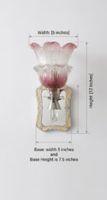 K2 Lights Pink Magnolia Wall Lamp - Image 5