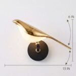 K2 Lights Aurelia Bird Wall Lamp - Image 4