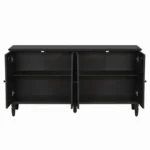 Blue City Decor Black Orchid Carved Sideboard - Image 9