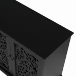 Blue City Decor Black Orchid Carved Sideboard - Image 6