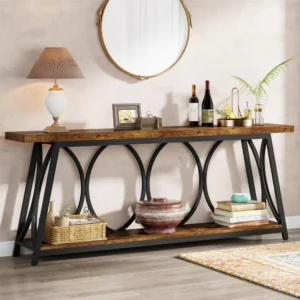 Buy Blue City Decor Lexington Long Wooden Console Table | Console Table | Wooden Console Table | Accent Table | Living Room Furniture | Solid Wood Furniture